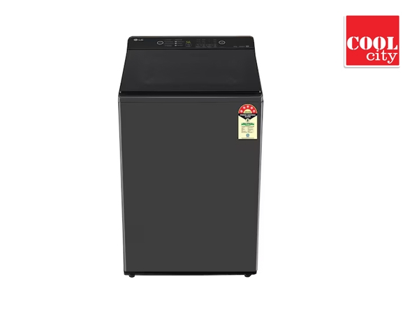 LG 8Kg Top Load Washing Machine, Hard Water Wash, Middle Black